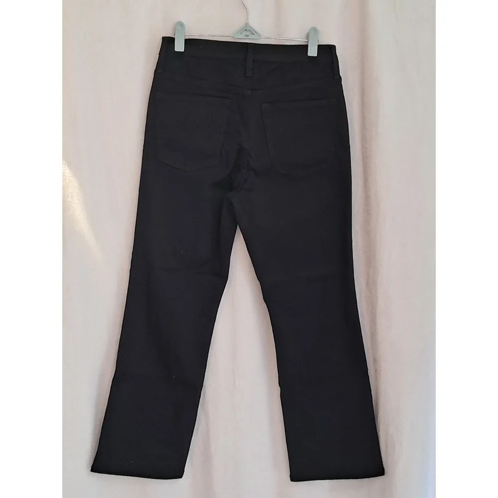 J.Crew '03 Mid-Rise Kickout Jeans Black Kicky Hem High Rise CC527 Size 28 NWT
